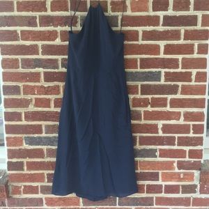 J Crew Navy Blue Halter Dress